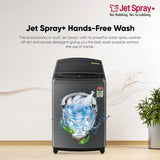 LG 9 Kg 5 Star Inverter Wi-Fi Fully-Automatic Top Loading Washing Machine Appliance (THD09NWM, Middle Black, AIDD Technology & TurboWash)