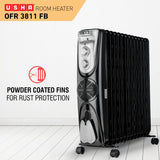 Usha 3811 FB OFR Heater 2300W – 11 Fin, Fan, Thermostat Control (Open Box / Without Box)