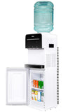 Haier Hot, Cold, Normal Water Dispenser with Cooling Cabinet, Floor Standing Water Dispenser, Digital Display, Anti-Rodent, Child Lock Safety, Anti Corrosive, (Black & White) Pro Series