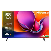 Hisense 146cm (58 inches) A6Q Series 4K Ultra HD Smart LED TV 58A6Q (Black)