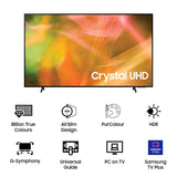 Samsung 55 Inch Crystal UHD 4K Smart TV 55AU8000, HDR, PurColor, Dolby Audio (open box / Wihtout box)