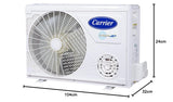 Carrier 2 Ton 3 Star Indus CXi Hybridjet Inverter Split AC (R32 Refrigerant, Copper Condenser, Stabilizer Free, CAI24IN3R31F1,White) Without Box/Open Box