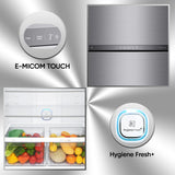 LG 592 L 1 Star Frost Free Inverter Wi-Fi Double Door Refrigerator (, GR-H812HLHM, Platinum Silver3, With Hygiene Fresh+ & Door Cooling+)