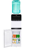 Haier Hot, Cold, Normal Water Dispenser with Cooling Cabinet, Floor Standing Water Dispenser, Digital Display, Anti-Rodent, Child Lock Safety, Anti Corrosive, (Black & White) Pro Series
