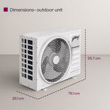 Godrej 2 Ton 2 Star, Self Clean Technology, Anti Freeze Protection, Inverter Tower AC (Copper, AC 2.0T TR TIC 24M2TG GA 4, White)