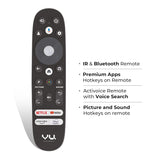 Vu 126cm (50 inches) Vibe Series QLED Google TV 50VIBE24 4K Ultra HD (Black)