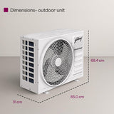 Godrej 2 Ton 2 Star Inverter Cassette AC with 5-in-1 Convertible Cooling, 360° Airflow, Self Clean Technology, R32 Refrigerant & Heavy Duty Cooling (AC 2.0T TR CFC 24M2TG WA 4)