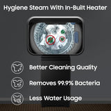 Samsung, 10kg, 5 Star, Eco Bubble, Hygiene Steam, Quick Wash, Magic Dispenser, Smart Check, Soft Closing Door, Digital Inverter, Fully-Automatic Top Load Washing Machine, WA40F10H2BTL, Black Caviar