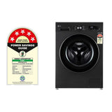 LG 9 Kg 5 Star Inverter Direct Drive Fully Automatic Front Load Washing Machine (FHB1209Z4B, Platinum Black,