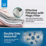 Voltas beko, A Tata Product 8.5 kg 5 Star Semi-Automatic Top Load Washing Machine With Double Water Fall technology (WTT85DBLG/FLRB5, Blue, Special Pulsator & 5 Knob Control Method)