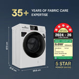 IFB 6 Kg 5 Star with 9 Swirl Wash, Steam Refresh, Eco Inverter Motor, DeepClean® Ai Powered Fully Automatic Front Load Washing Machine (DIVA GXN 6010 CMS, 2X Power Steam®,Inbuilt Heater, Grey)