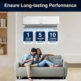 Voltas 1.5 Ton 5 Star Pure Air Inverter Split AC (Copper, 6-in-1 Adjustable Mode, 4 Way Swing & Anti-dust Filter, 185V Verdant Exotica, White)