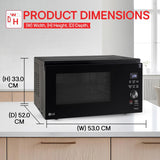 LG 32 L Scan to Cook Wi-Fi Enabled Charcoal Convection Healthy Microwave Oven (MJEN326ULW, Motorised Rotisserie for Bar-be-queing at home, Diet Fry & 10 Year Warranty on Charcoal Heater, Black)
