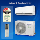Voltas 1.5 ton, 3 Star, Hot & Cold Inverter Split AC (Copper, 4-in-1 Adjustable Mode, Anti Fungi Technology, Voltas SAC 183VH Vectra Zenith Silver)