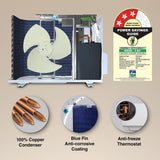 Godrej 2 Ton 3 Star, 4-Way Air Swing, Fixed Speed Split AC (Copper, Anti-Dust Filter, AC 2T SFC 24LTC3-WWR, White)