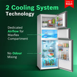 Bosch 302L, 3 Star, MaxFlex Convert Frost Free Triple Door Refrigerator | 8-in-1 Convertible Storage Modes | 57L Extra Convertible Zone | Cool Extend up to 18 hours (CMC33S03NI, Fine Steel)