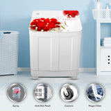Haier 8.5 Kg 5 Star Voltex Pulsator Semi-Automatic Top Load Washing Machine (HTW85-178, Red Rose)