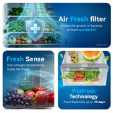 Bosch 269L, 2 Star, Frost Free Double Door Refrigerator | 6-in-1 Convertible Modes | 80min Convert | Touch Panel | Extend Cool up to 18 hrs | SuperFreeze (CTC29S22VI, Fine Steel, 2026)