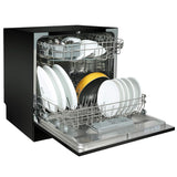 Faber 8 Place Dishwasher | 6 Wash Programs |Adjustable Upper Rack & Cutlery Tray | 8L Water/Cycle | Suitable for Oil & Masala Stains | 2Yr Warranty & 5Yr On Cavity | FFSD 6PR 8S Ace