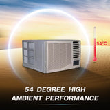 Haier 1.5 Ton 5 Star Twin Inverter Side Flow Window AC (Copper, Turbo Mode, Anti Bacterial Filter, Cools at 54°C Temp, Long Air Throw - HWU18I-POW5BN-INV,White)