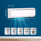 Daikin 1.5 Ton 5 Star Inverter Split AC (Copper,2022,FTKM50U,White)