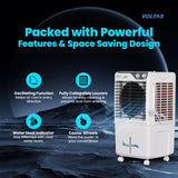 Voltas Joy 26, Room Air Cooler for Home, Honey Comb Cooling Pads with 3 Speed Control Functions, 26 Litres, White