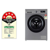 LG 8 Kg 5 Star Inverter Direct Drive Front Load Washing Machine (FHB1208Z4P, Platinum Silver,
