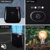 Sharp Air Purifier FP-J30M-BK with Patented PCI Technology, HEPA Filter, Removes Bacteria, Virus, Mold, VOCs & Static charge, 4 Stage Filtration, Coverage Area Up To 250 Sq. Ft Black