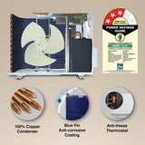 Godrej 2.5 Ton 3 Star, 5 Years Comprehensive Warranty, 5-in-1 Convertible Cooling, Inverter Split AC (Copper, 4 Way Air Swing With Heavy-Duty Cooling at 52 Deg Celcius, AC 2.5T SIC 30LTC3-GWR, White)