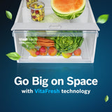 Bosch 269L, 2 Star, Frost Free Double Door Refrigerator | 6-in-1 Convertible Modes | 80min Convert | Touch Panel | Extend Cool up to 18 hrs | SuperFreeze (CTC29S22VI, Fine Steel, 2026)
