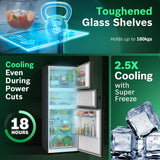 Bosch 302L, 3 Star, MaxFlex Convert Frost Free Triple Door Refrigerator | 8-in-1 Convertible Storage Modes | 57L Extra Convertible Zone | Cool Extend up to 18 hours (CMC33S33VI, Cosmic Steel)