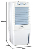 USHA Cool Boy Mini 12 Litres Personal Cooler with HoneyComb Pads (White) (Open Box / Without Box)
