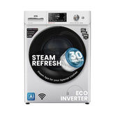 IFB 9 Kg 5 Star Powered by AI with 9 Swirl Wash, WiFi, Fully Automatic Front Load Washing Machine (EXECUTIVE SXN 9014K CMS, Steam Refresh Program with Eco Inverter, Rich Silver)