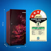 Bosch 187 L,3 star,Smart Inverter, Direct-Cool Single Door Refrigerator|18 Hrs Cooling Retention|Largest Vegetable Box|Extra Beverage Space |2.5x Faster Cooling (2026 Model,Wine flower,CST18W23EI)