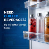 Bosch 368L, 2 Star, Frost Free Double Door Refrigerator | 6-in-1 Convertible Storage Modes | 80min Convert | Touch Panel | Extend Cool up to 18 hrs | SuperFreeze (CTC39S22VI, Fine Steel, 2026 Model)