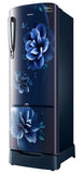 Samsung 246L 3 Star Inverter Direct-Cool Single Door Refrigerator Appliance (RR26C3893CU/HL,Camellia Blue) Base Stand Drawer