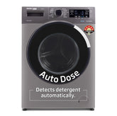 Voltas Beko 8.0kg, Inverter, 5 Star Front Load Washing Machine (WFL8014VTAP, Anthracite), Auto Dosing,Stain Expert
