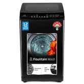 Voltas Beko, A Tata Product 8 Kg 5 Star Fountain wash Fully-Automatic Top Loading Washing Machine, WTL8011AU/BPC00D, Dark Grey, Side waterfall)