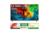 LG QNED82BXA 75 Inch QNED evo AI Mini LED 4K Smart TV (2026), 144Hz VRR, Dolby Vision, webOS 26