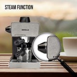 Havells Donato Espresso Coffee Maker 900W | Stainless Steel Body | Stylish Black Design