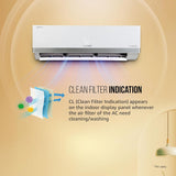 Lloyd 1.5 Ton 3 Star Inverter Split AC (5 in 1 Convertible, Cools Even at 52°C, Anti Corrosion Coating, Copper, Anti-Viral Filter, White with Silver Deco Strip, GLS18I3FOSBW)
