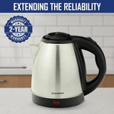 Crompton Nigella 1.5L 1350W Electric Kettle with Stainless Steel Body, Auto Shut-Off & Dry Boil Protection