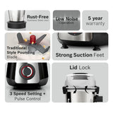 Bosch MG8915A1KI TrueMixx Pro 1100W Mixer Grinder (Black)