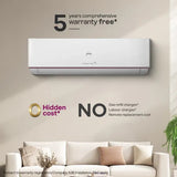 Godrej 1.5 Ton 3 Star Inverter Split Smart AC (2026 Model, HIC 18Z3TG VA IOT4, Copper Condenser, 4-Way Swing, Wi-Fi Voice & App Control, i-Sense Technology, White)