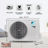 DAIKIN 2 Ton 3 Star Inverter Split AC (Copper Condenser, PM2.5 Filter, FTKL71XV16MAA)