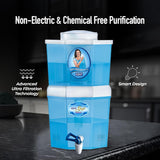 KENT Gold Optima Gravity Water Purifier | UF Technology Based | Non-Electric & Chemical Free | Counter Top | 5L Top + 5L Bottom Storage | White
