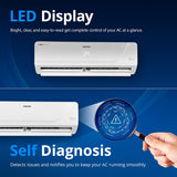 Voltas 1.5 Ton, 3 Star, Hot & Cold Inverter Split AC (Copper, 4-in-1 Adjustable Cooling, Anti-dust Filter, 2024 Model, 183VH VECTRA PLATINA, White)