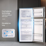 Godrej 436 L 2 Star With AI Tech, 1+2 Years Additional Warranty, 95%+ Food Surface Disinfection Inverter Frost Free Double Door Regalis Refrigerator (RF EON 438B RCI CH GD, Champagne Gold)