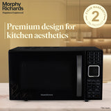 Morphy Richards 27L Convection Microwave Oven (27CGF, Black) | 200 Auto Cook Menus | 11 Power Levels | Stainless Steel Cavity | Deodorizer | 2-Year Warranty