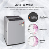 LG 7.5 Kg 5 Star Smart Inverter Fully-Automatic Top Load Washing Machine (T75SPSF1Z, Middle Free Silver, TurboDrum | Smart Closing Door)